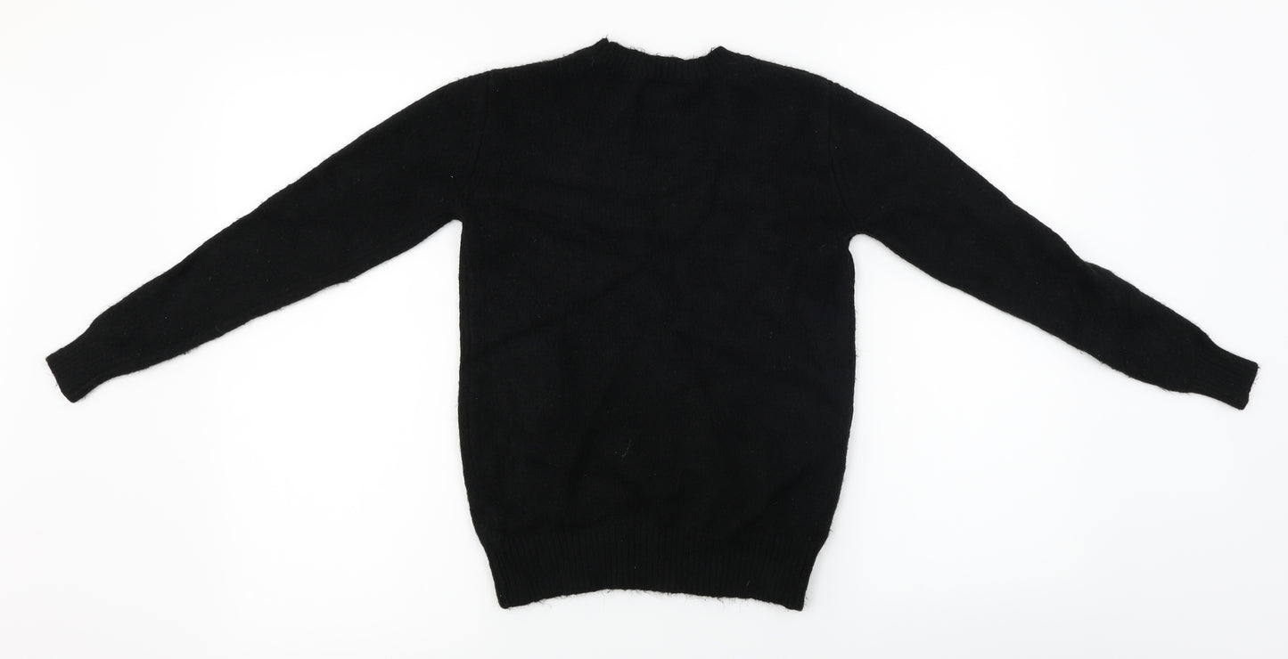 George  Womens Black   Pullover Jumper Size XS  - Christmas Jumper