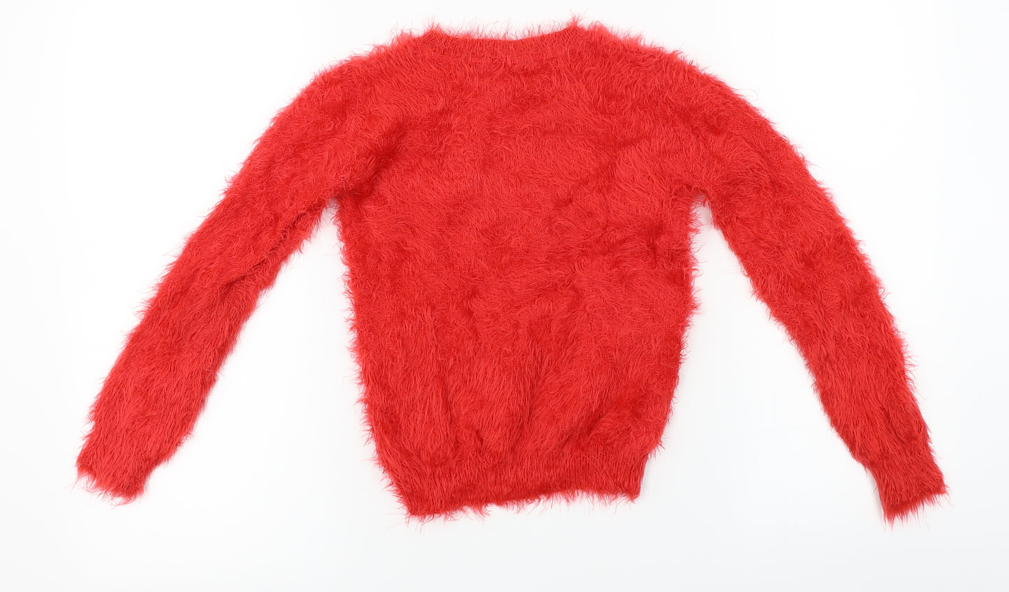 Pep&co  Girls Red   Pullover Jumper Size 8-9 Years  - Christmas Jumper