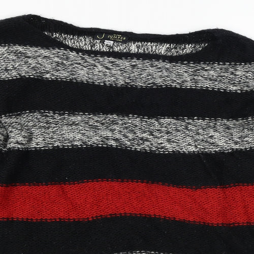 New Look  Womens Grey Striped  Pullover Jumper Size S