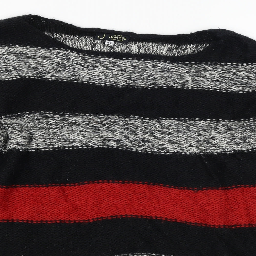 New Look  Womens Grey Striped  Pullover Jumper Size S