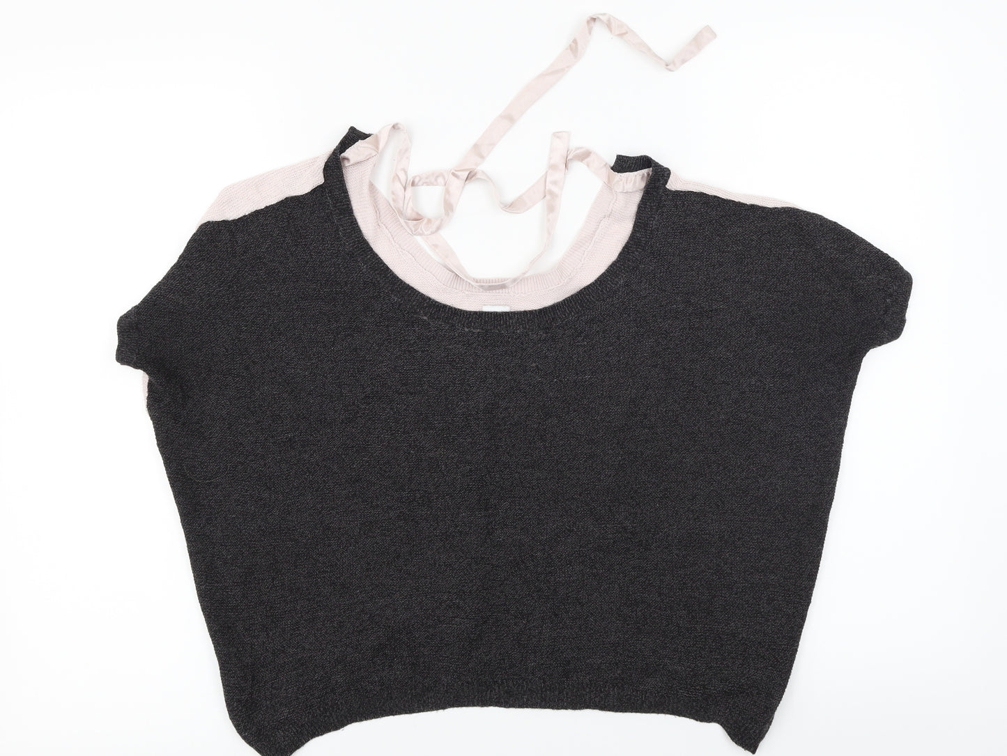 Saint Tropez  Womens Black Paisley  Basic T-Shirt Size S