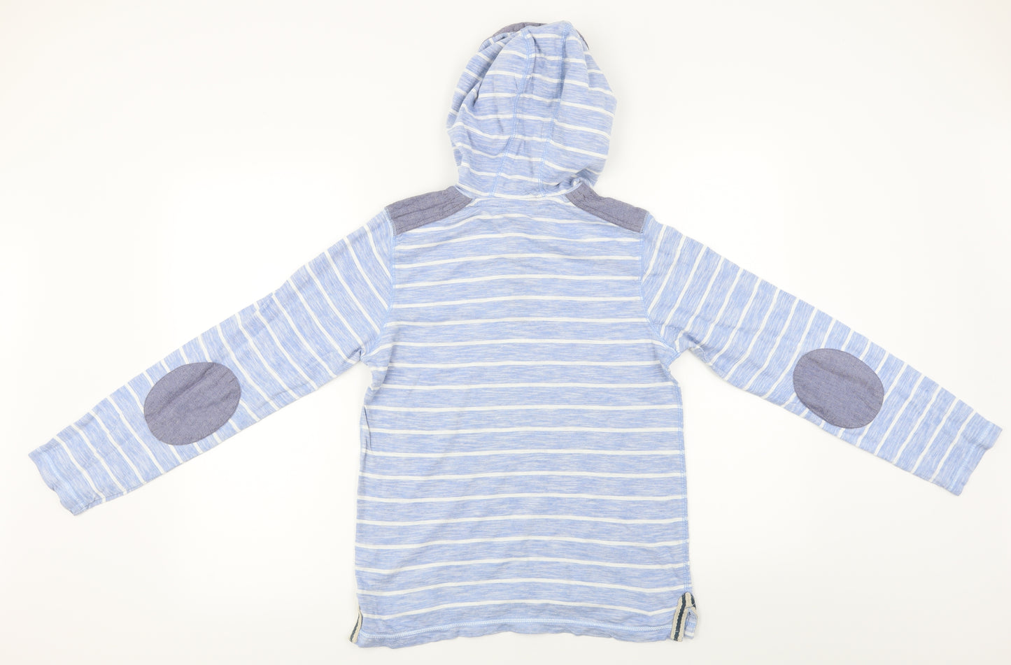George  Boys Blue Striped  Pullover Hoodie Size 12-13 Years