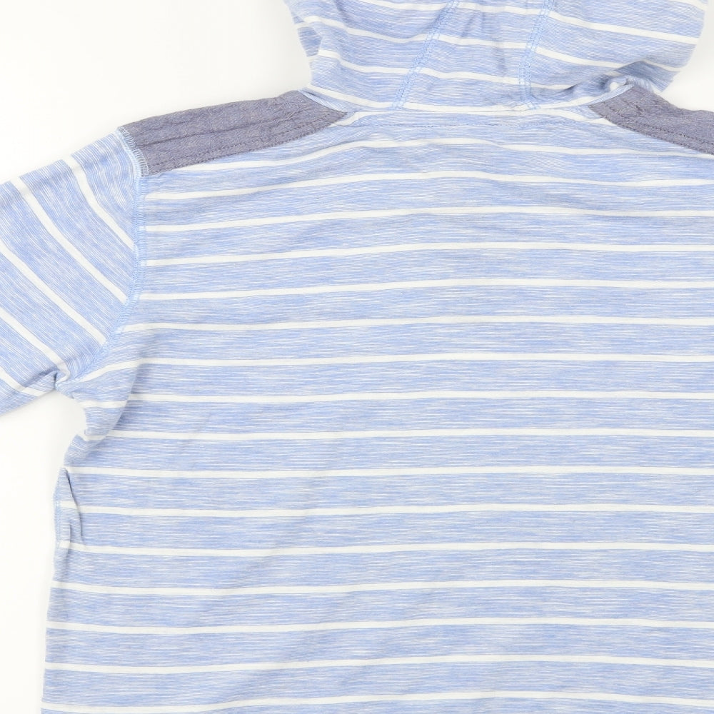 George  Boys Blue Striped  Pullover Hoodie Size 12-13 Years