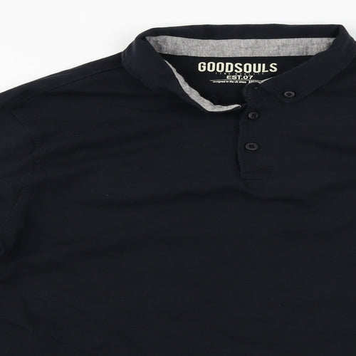 Goodsouls  Mens Black    Polo Size L
