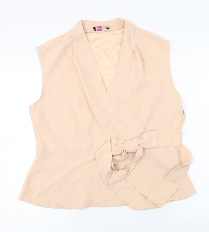 TU Womens Pink   Basic Blouse Size 14