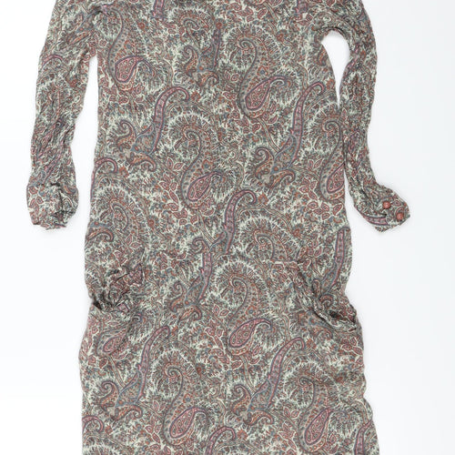 SOFT GREY  Womens Red Floral  Bodycon  Size 6