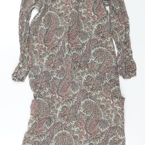 SOFT GREY  Womens Red Floral  Bodycon  Size 6