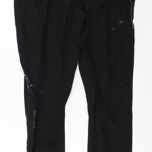 ASOS  Womens Black Houndstooth  Trousers  Size 10 L27 in