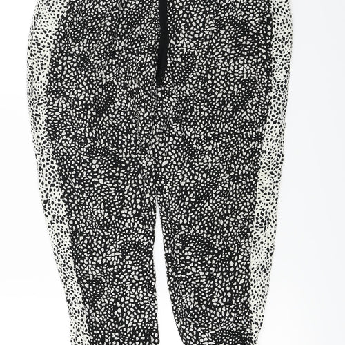 Marks and Spencer  Womens White Animal Print  Trousers  Size 12 L24 in