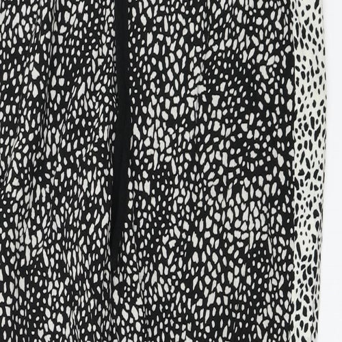 Marks and Spencer  Womens White Animal Print  Trousers  Size 12 L24 in
