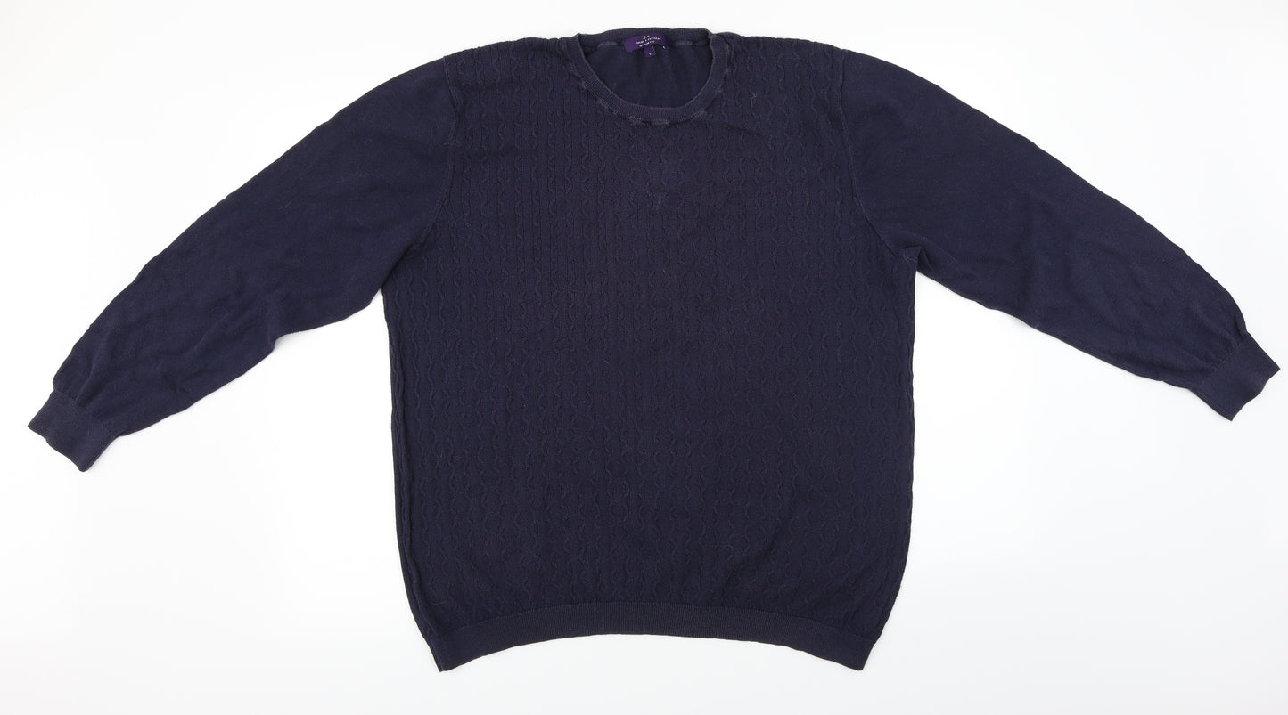 taylor&cutter Mens Blue   Pullover Jumper Size L