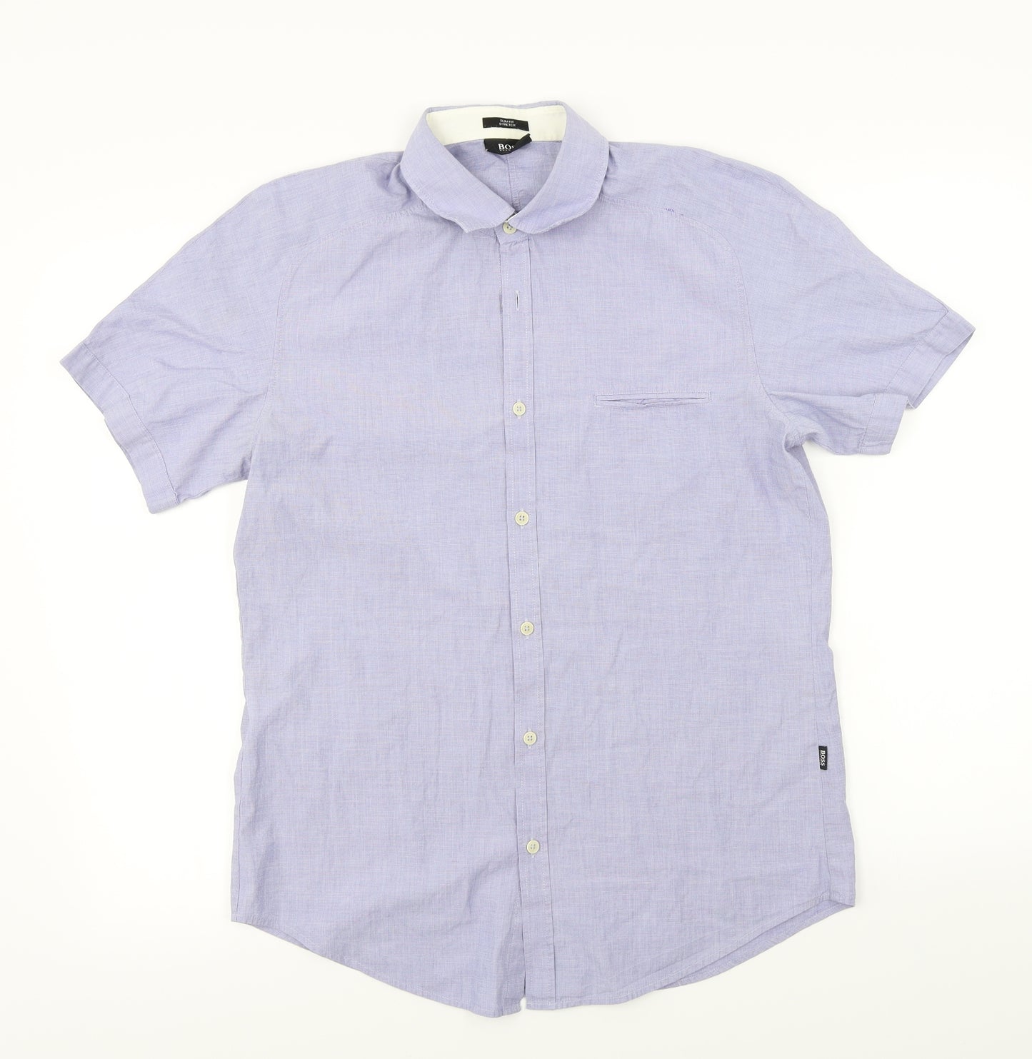 HUGO BOSS  Mens Blue    Button-Up Size M