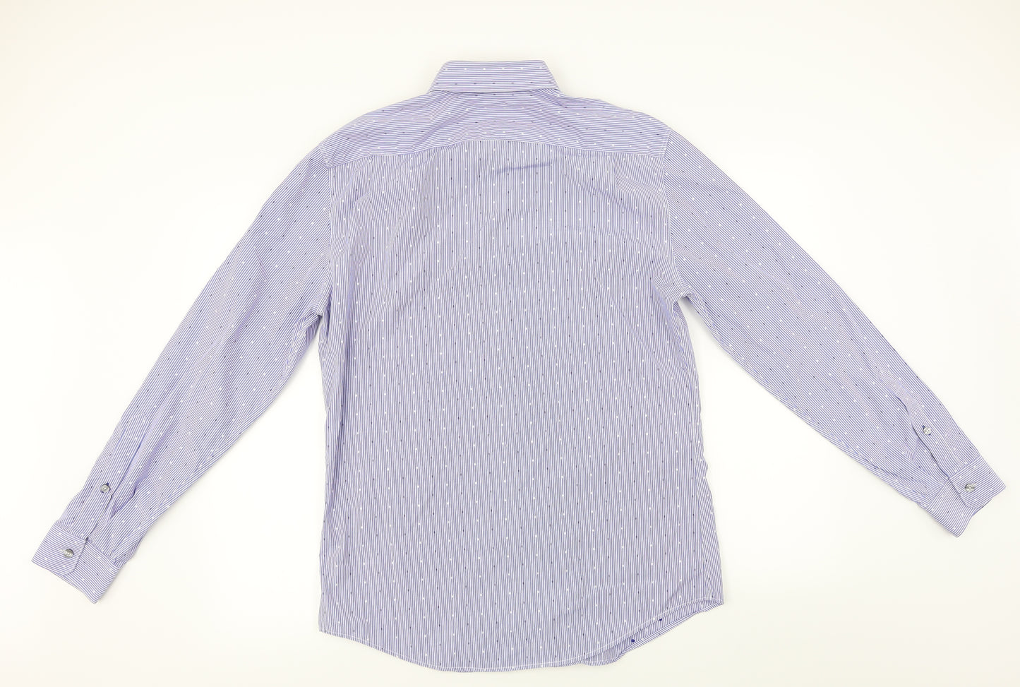 Paul Smith  Mens Black Striped   Dress Shirt Size L