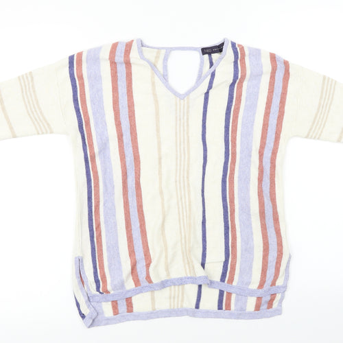Marks and Spencer  Womens Ivory Striped  Basic Blouse Size 10