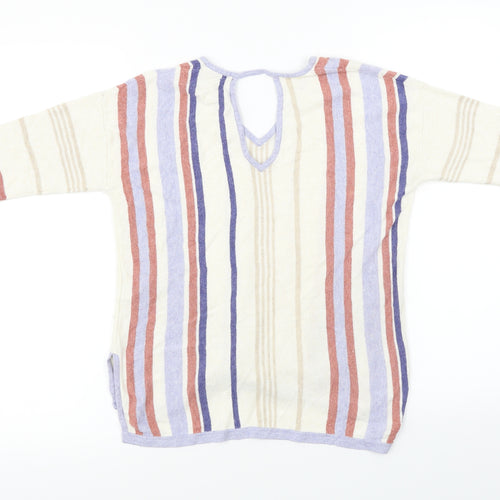 Marks and Spencer  Womens Ivory Striped  Basic Blouse Size 10