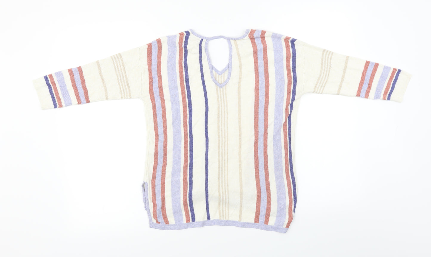 Marks and Spencer  Womens Ivory Striped  Basic Blouse Size 10