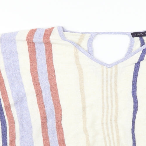 Marks and Spencer  Womens Ivory Striped  Basic Blouse Size 10