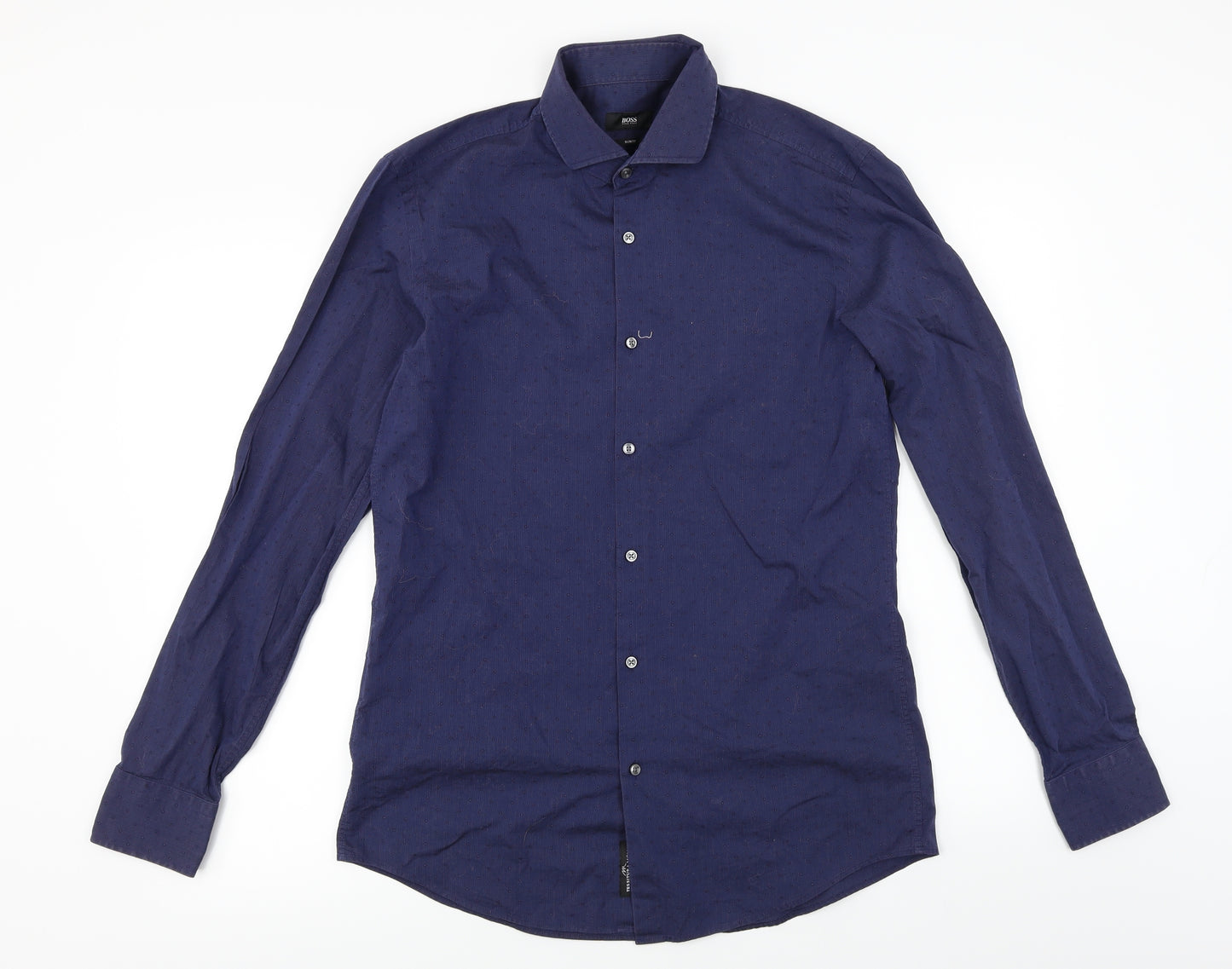 HUGO BOSS  Mens Blue    Button-Up Size M
