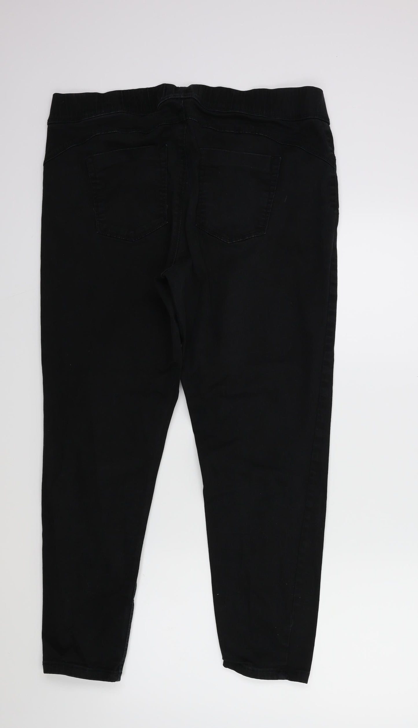 Denim & Co. Womens Black  Denim Jegging Jeans Size 18 L26 in