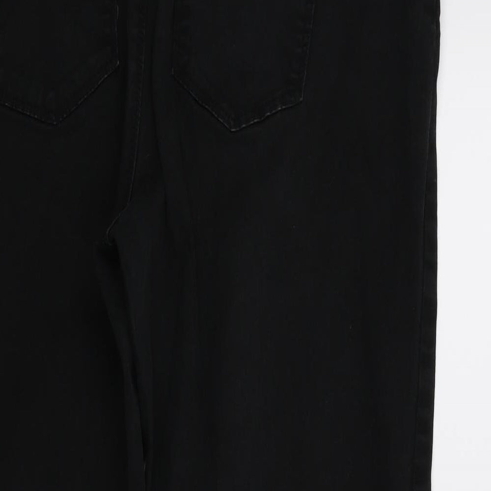Denim & Co. Womens Black  Denim Jegging Jeans Size 18 L26 in