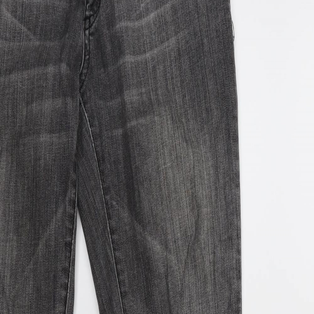 Miss Selfridge Womens Grey  Denim Skinny Jeans Size 10 L29 in