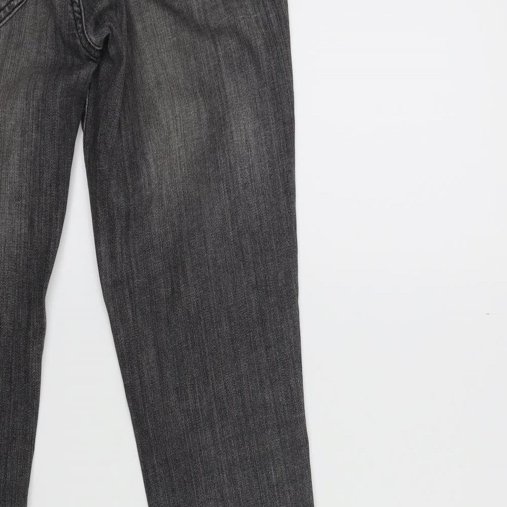 Miss Selfridge Womens Grey  Denim Skinny Jeans Size 10 L29 in
