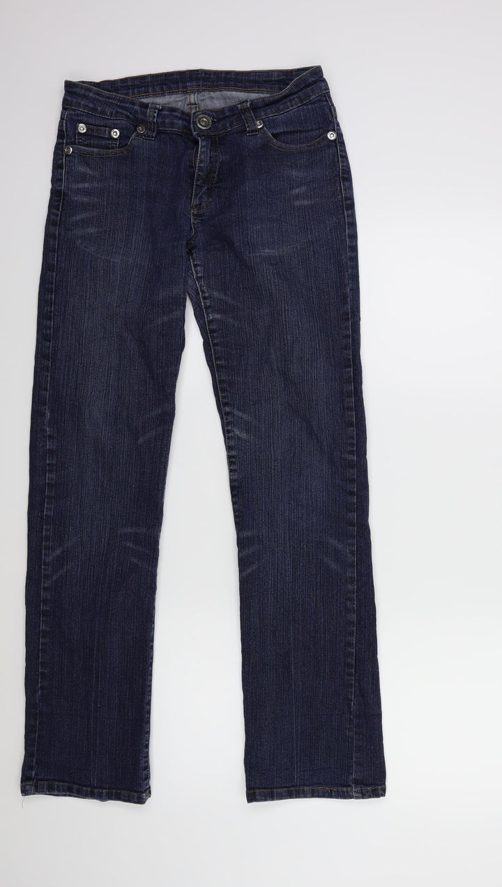 sugar and spice Womens Blue Denim Straight Jeans Size 28 in L29 in