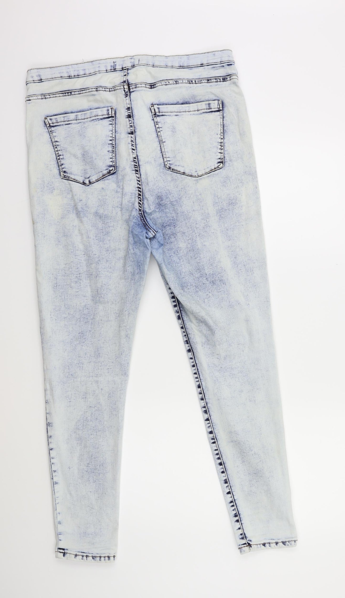 Denim & Co. Womens Blue  Denim Skinny Jeans Size 18 L28 in - Acid wash