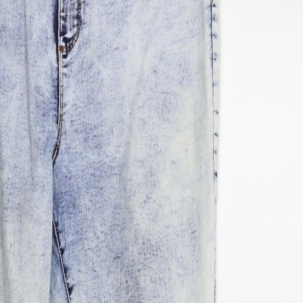 Denim & Co. Womens Blue  Denim Skinny Jeans Size 18 L28 in - Acid wash