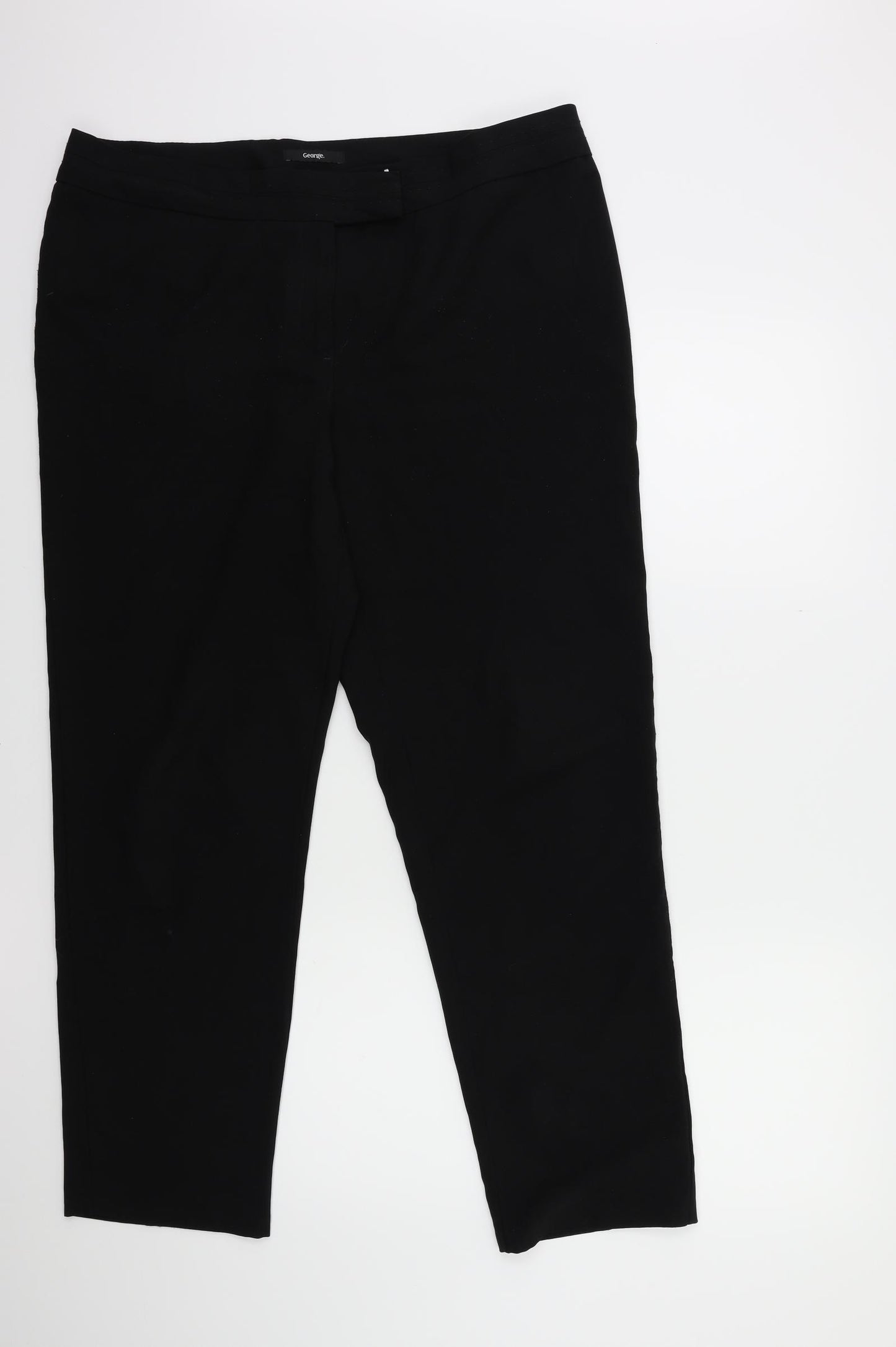 George Womens Black   Trousers  Size 18 L28 in