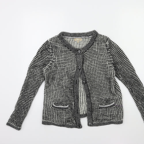 Soon Womens Black  Knit Cardigan Jumper Size 12