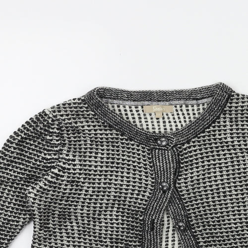 Soon Womens Black  Knit Cardigan Jumper Size 12