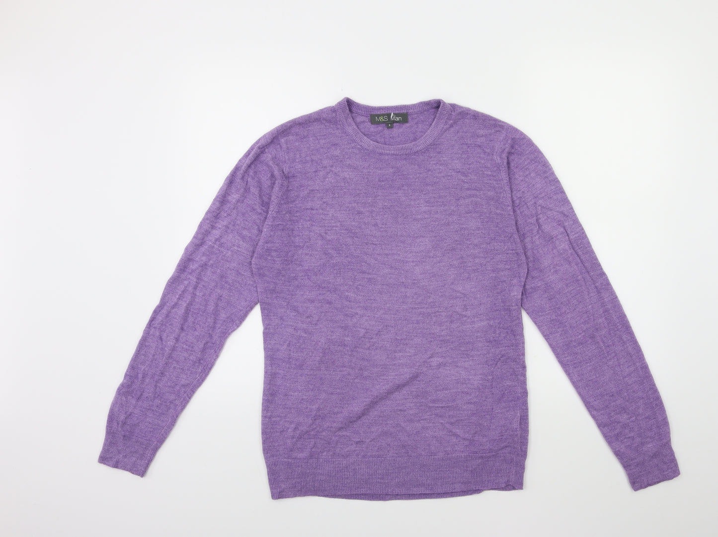 Marks and Spencer Womens Purple  Knit Pullover Jumper Size S