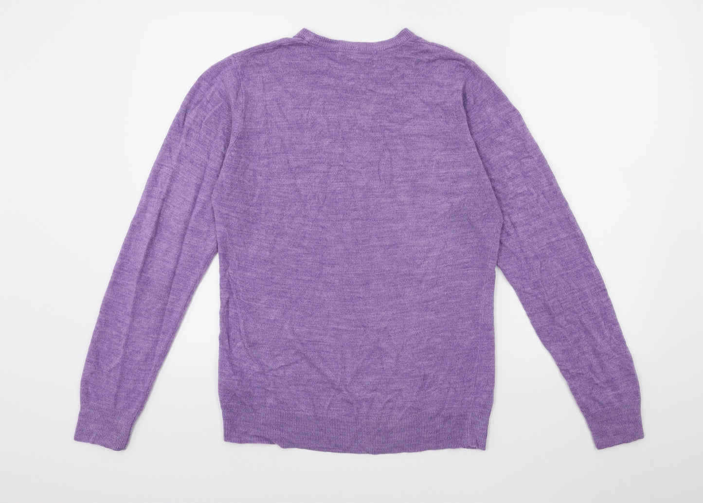 Marks and Spencer Womens Purple  Knit Pullover Jumper Size S