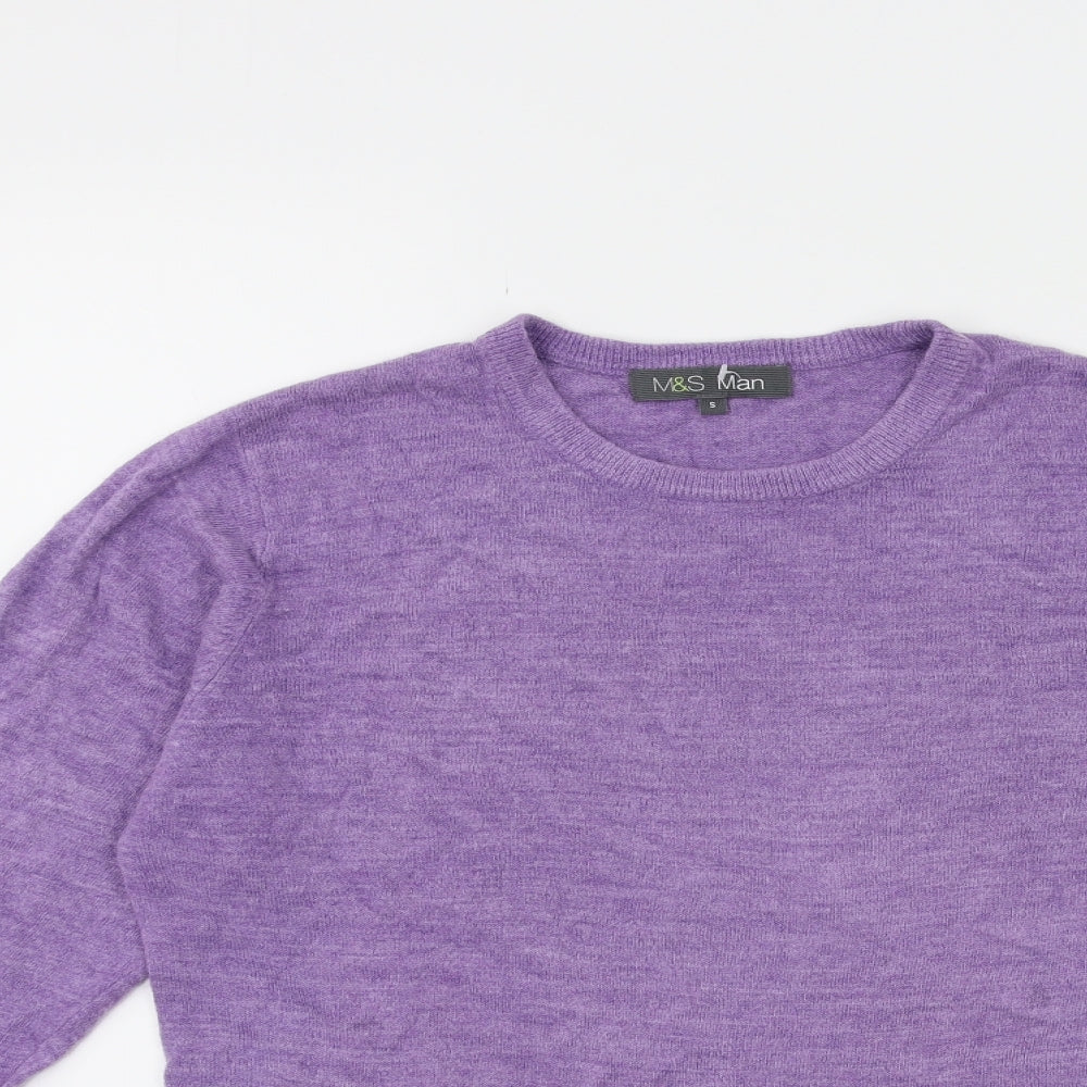 Marks and Spencer Womens Purple  Knit Pullover Jumper Size S