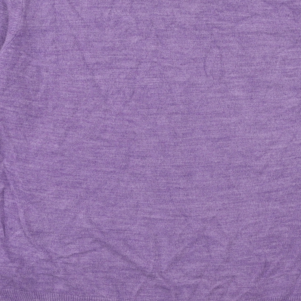 Marks and Spencer Womens Purple  Knit Pullover Jumper Size S