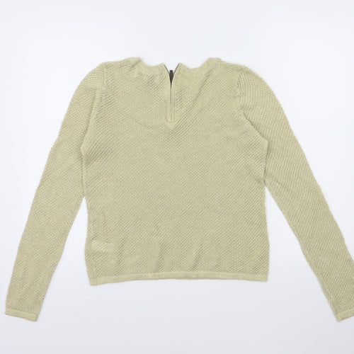 NEXT Womens Gold  Knit Pullover Jumper Size 6