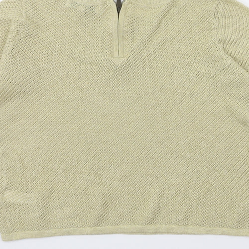NEXT Womens Gold  Knit Pullover Jumper Size 6