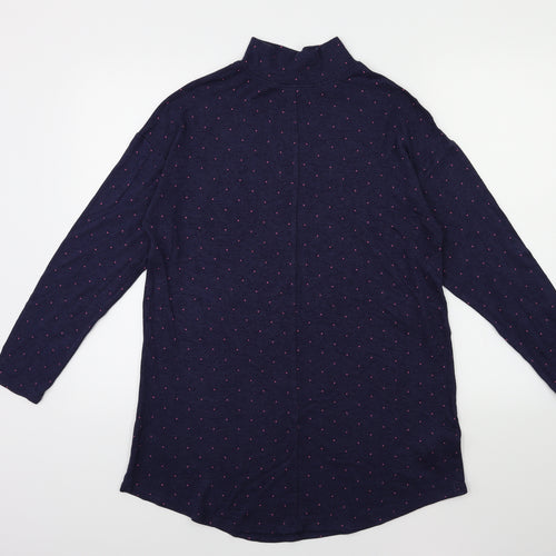 Marks and Spencer Womens Blue Polka Dot Knit Pullover Jumper Size 12