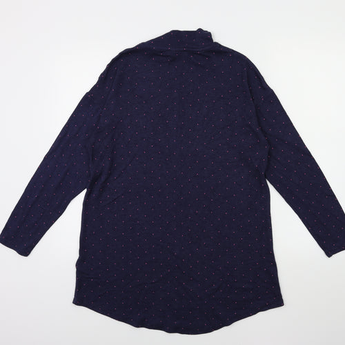 Marks and Spencer Womens Blue Polka Dot Knit Pullover Jumper Size 12