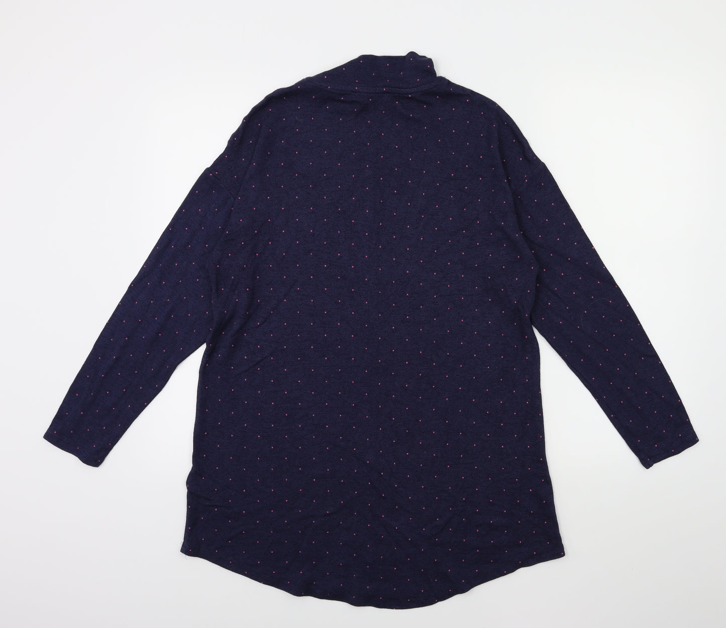 Marks and Spencer Womens Blue Polka Dot Knit Pullover Jumper Size 12