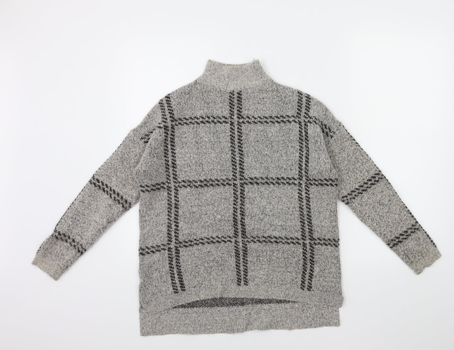 NXT Womens Green Check Knit Pullover Jumper Size 12