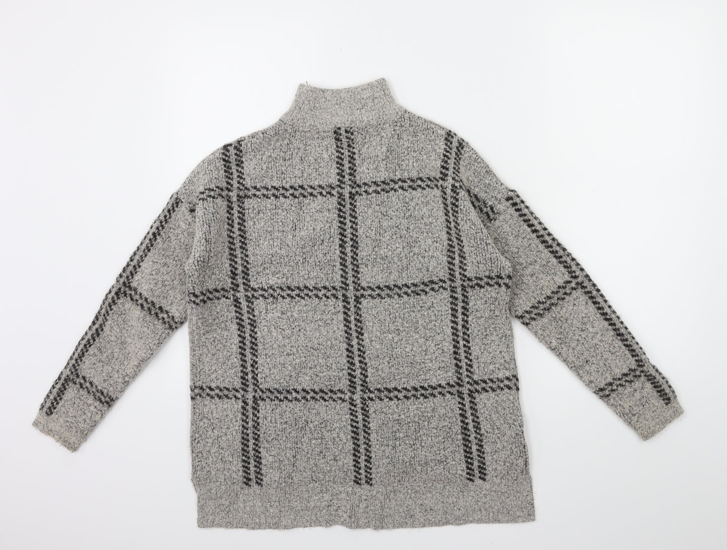 NXT Womens Green Check Knit Pullover Jumper Size 12