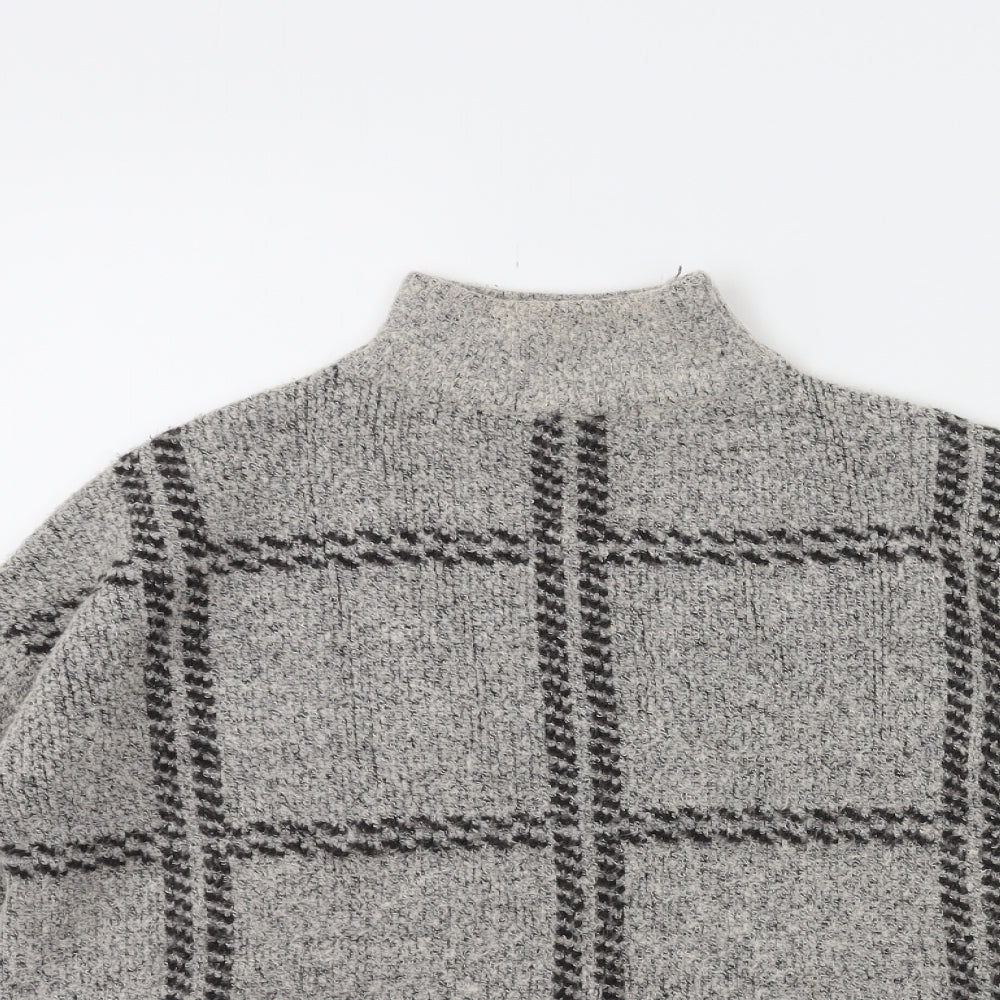 NXT Womens Green Check Knit Pullover Jumper Size 12