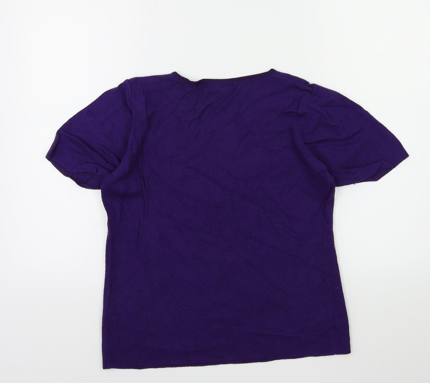 Berkertex Womens Purple  Knit Pullover Jumper Size 10