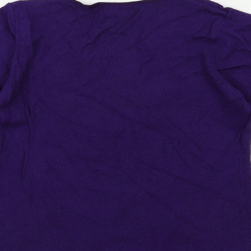 Berkertex Womens Purple  Knit Pullover Jumper Size 10