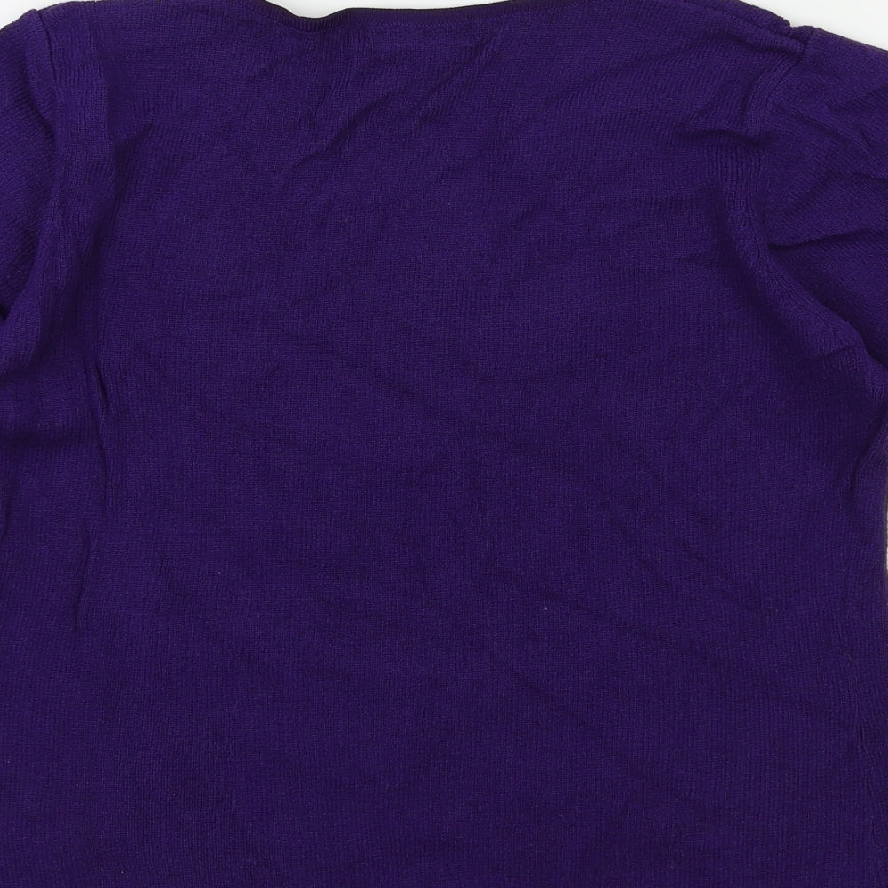 Berkertex Womens Purple  Knit Pullover Jumper Size 10