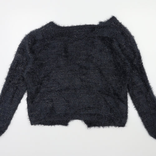 Zara Girls Grey   Cardigan Jumper Size 13 Years
