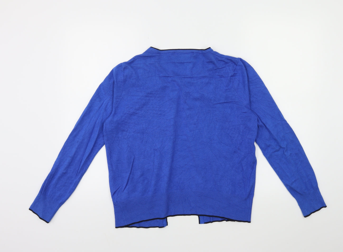 Marks and Spencer Womens Blue  Knit Cardigan Jumper Size 14