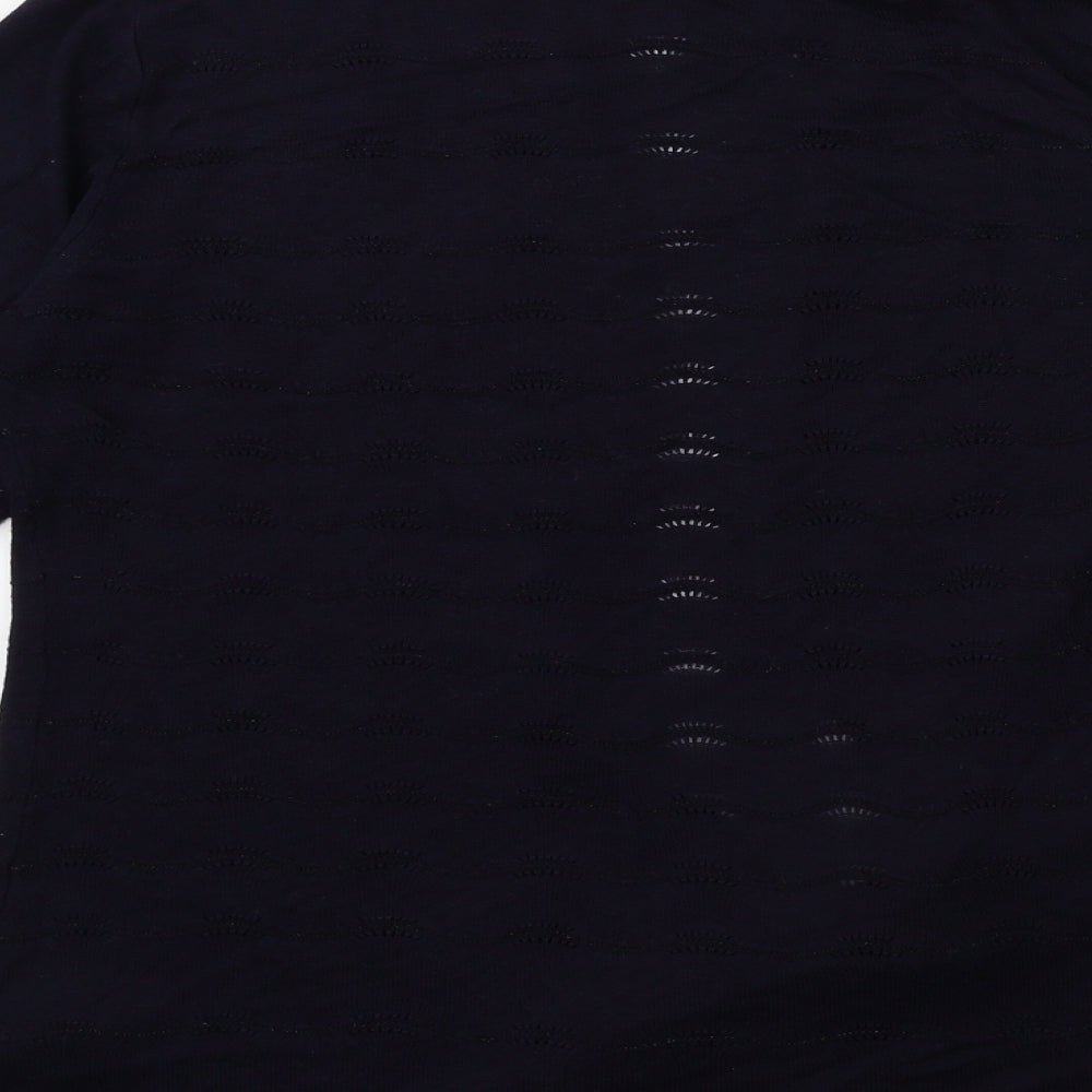 Per Una Womens Blue  Knit Cardigan Jumper Size 14